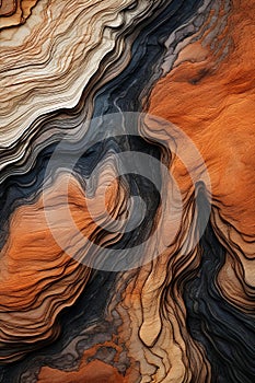 Harmonious Textural Symphony: Abstract Natural Elements in Motion