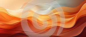 Harmonious waves of brown, beige, and orange in an abstract organic texture background, a soothing visual, Ai Generated