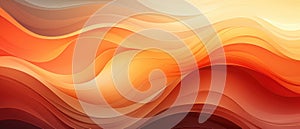 Harmonious waves of brown, beige, and orange in an abstract organic texture background, a soothing visual, Ai Generated