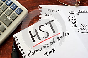 The harmonized sales tax HST.