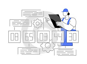 Harmonized System abstract concept vector illustration.