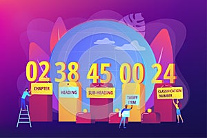 The harmonized system concept vector illustration