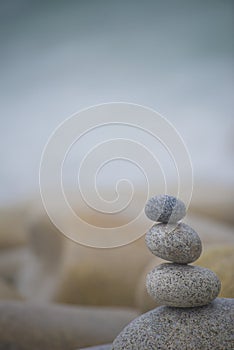 Harmony Background, Three Pebbles Stack.