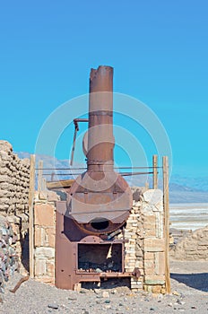 Harmony Borax Works in Death Valley. USA