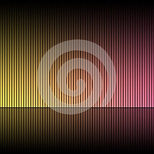 Harmony of colored lines. Abstract visual or wallpaper created with digital technology.