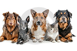 A Harmony of Fur: Dogs and Cats in Perfect Balance