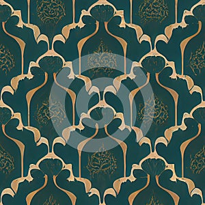 Harmony Unveiled: Islamic Patterns in Vibrant Fusion