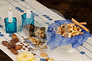 Haroset and ingredients