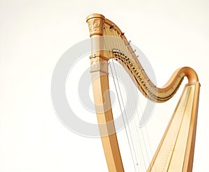 Harp Isolated on White