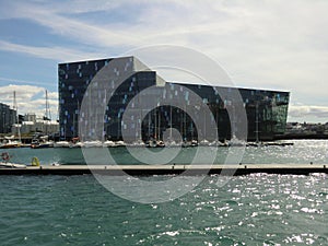 Harpa concert hall in Rejkjavik, Iceland