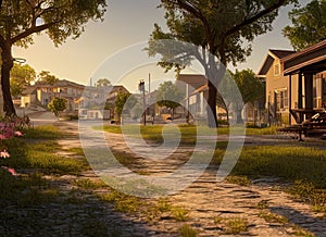 Harper Oaks neighborhood in San Antonio, Texas USA.