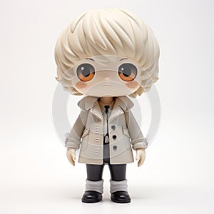 Harper Vinyl Toy: A Kawaii Charm Inspired Figure With Intense Gaze