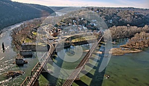 Harpers Ferry Overlook Panorama photo