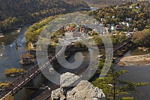 Harpers Ferry Viewed From Above