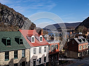 Harpers Ferry West Virginia at the Joining of the Patomac and Shenandoah Rivers