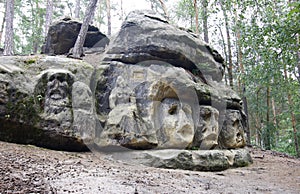 Harpist - Rock Sculptures