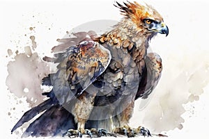 Harpy Painting watercolor , Watercolor Painting Artwork.