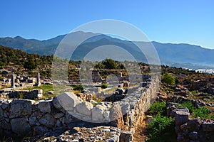 Harpy tomb monument at Xanthos ruins. Turkey. UNESCO world heritage