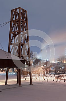 Harriet Island Park and Cityscape