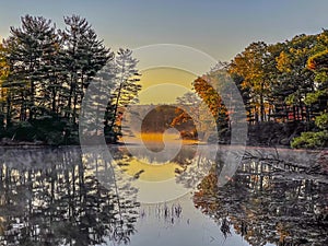 Harriman State Park dawn at the lake