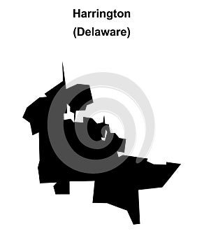 Harrington outline map