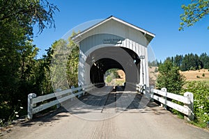 The Harris covered bridge in Philomath, Oregon, built in 1929