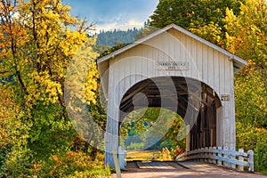 Harris Covered Bridge in Philomath, Oregon