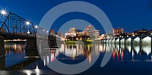 Harrisburg, Pennsylvania Night Skyline