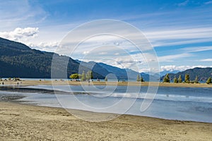 Harrison Hot Springs pond in British Columbia