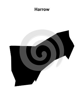 Harrow outline map