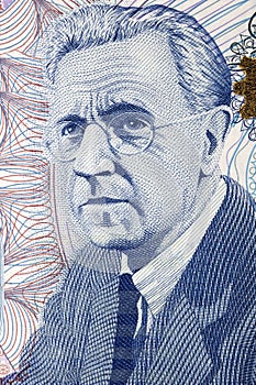 Harry Ferguson portrait from Irish money photo