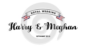 Harry and Meghan royal wedding card.