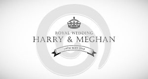 Harry and Meghan royal wedding card.