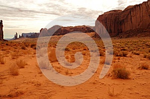 Harsh and Desolate Monument Valley Arizona USA Navajo Nation
