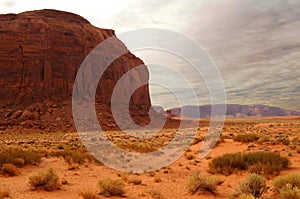 Harsh and Desolate Monument Valley Arizona USA Navajo Nation