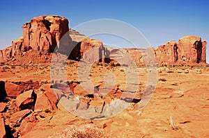 Harsh and Desolate Monument Valley Arizona USA Navajo Nation