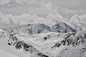 The harsh landscape of the Tatra Mountains