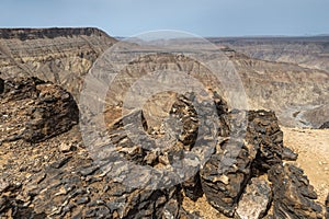 Harsh rocky landscape