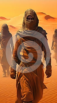 Harsh and Unforgiving: The Treacherous Dunes of Desert Planet Arrakis AI Generated