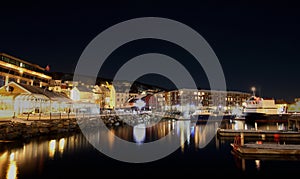 Harstad Norway by night