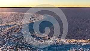 View of Lake Hart near Woomera along the Stuart highway, Australia photo