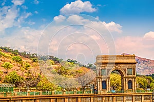 Hartbeespoort Dam Arch de triumph entrance with Crest gates monu