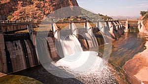 Hartbeespoort Dam Floodgate, South Africa.