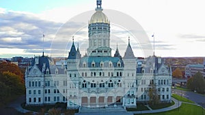 Hartford, Connecticut State Capitol, Aerial View, Downtown, Amazing Landscape