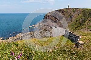 Hartland Point peninsula near Clovelly Devon England photo