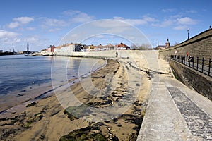 Hartlepool Harbour and Beach on The Headland