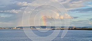 Hartlepool sea view and rainbow