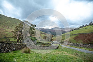 Hartsop Valley at Autumn in Lake District UK