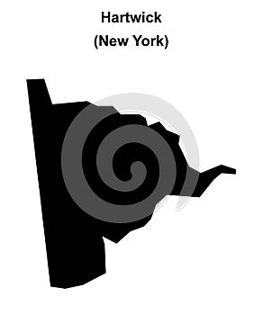 Hartwick outline map