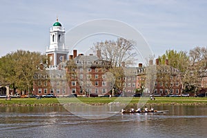 Harvard building along the Charles river